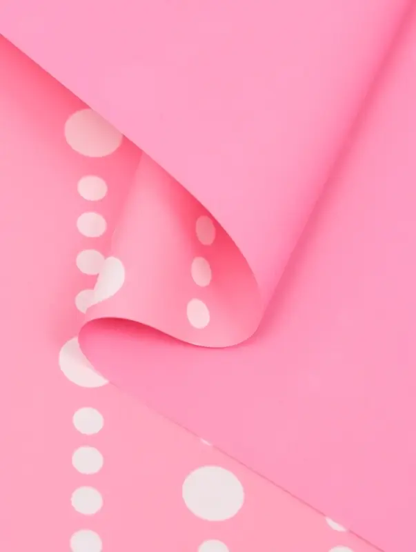 Пленка флористическая для цветов, &laquo;Бисер&raquo;, розовая, 57&times;57 см