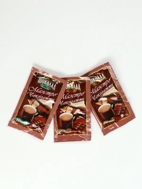 Набор с горячим шоколадом 3 шт, маршмеллоу и декором "С новым годом"