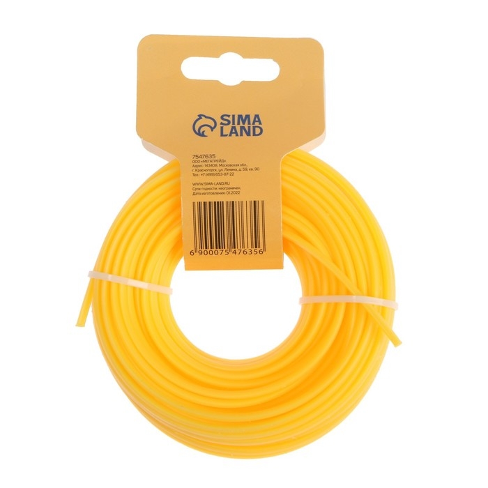 Леска для триммера ТУНДРА, сечение треугольник, d=3.5 мм, 15 м, нейлон Леска для триммера ТУНДРА, сечение треугольник, d=3.5 мм, 15 м, нейлон