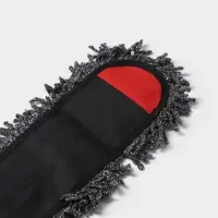 Насадка для плоской швабры Доляна, микрофибра, 62&times;13 см, серая