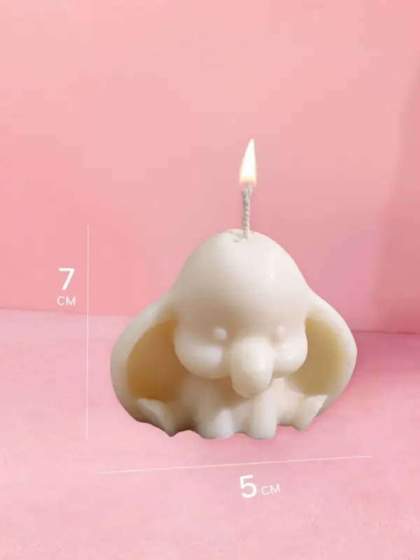 Свеча фигурная формовая &laquo;Дамбо&raquo;, 6&times;5&times;7 см, соевый воск