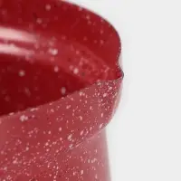 Турка Доляна &laquo;Мрамор рэд&raquo;, 800 мл, d=10 см, антипригарное покрытие, индукция, красная