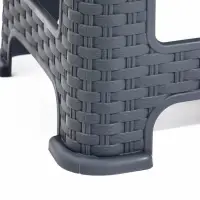 Табурет "Ротанг" h33 см (серый)