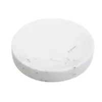 Мыльница тм VETTA Мрамор, смола (полирезин), бело-серый, 11x11x2,1см