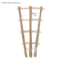 Шпалера, 60 &times; 32 &times; 1 см, бамбук, &laquo;Двойная&raquo;, Greengo