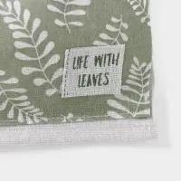 Органайзер подвесной с карманами Доляна Leaves, 7 отделения, 50×38 см, цвет зелёный