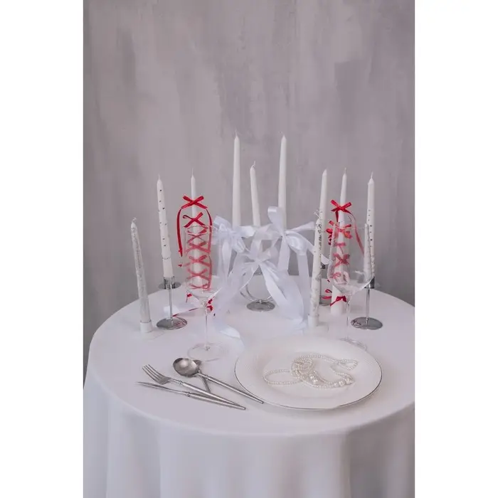 Набор свечей витых, 1,5х 15 см, 2 штуки, аромат ваниль Набор свечей витых, 1,5х 15 см, 2 штуки, аромат ваниль