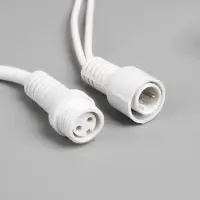 Гирлянда &laquo;Бахрома&raquo; 3&times;0.9 м, IP65, УМС, белая нить каучук, 144 LED, свечение мульти, 220 В