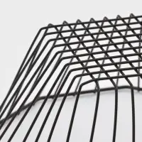 Корзинка - ваза для фруктов «Квадраты», 29×11.5 см, чёрная Корзинка - ваза для фруктов «Квадраты», 29×11.5 см, чёрная