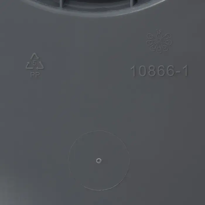 Контейнер для мусора с педалью, 8 л, 24&times;25.5&times;29.5 см, пластик, серый