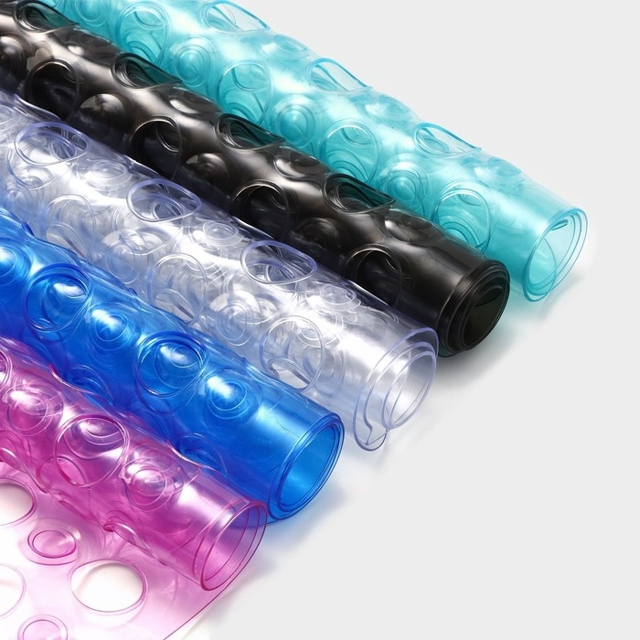 Коврик противоскользящий в ванну на присосках Доляна «Попурри», 31×48 см, цвет МИКС Коврик противоскользящий в ванну на присосках Доляна «Попурри», 31×48 см, цвет МИКС