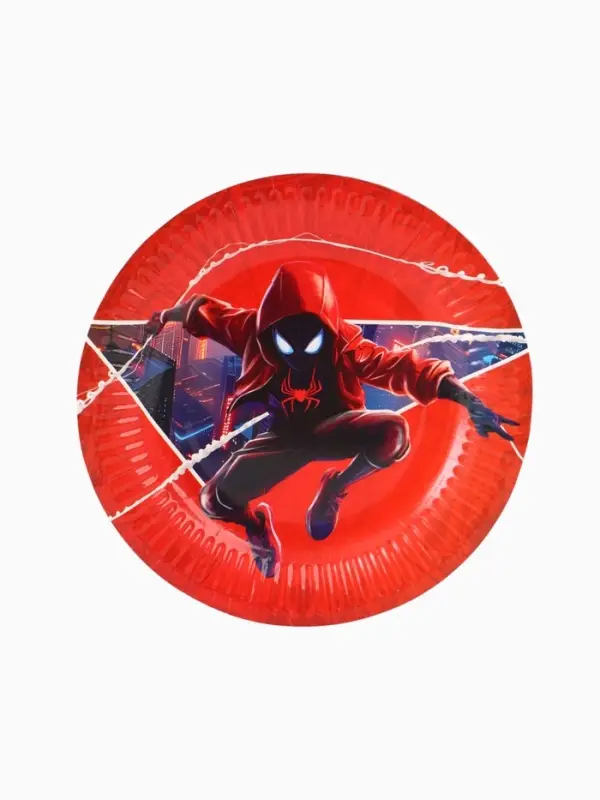 Тарелка одноразовая бумажная 18 см, набор 10 шт., &laquo;Супергерой&raquo;