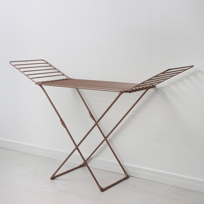 Сушилка для белья напольная, рабочая длина 18 м, цвет розовое золото Сушилка для белья напольная, рабочая длина 18 м, цвет розовое золото