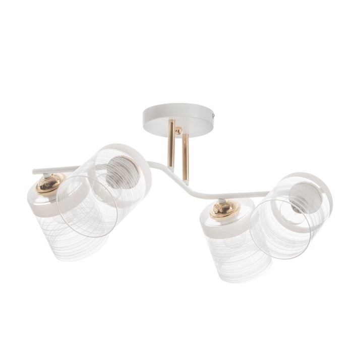 Люстра Люстра "Андо" 4хЕ27 40Вт бело-золотой 50х39х26 см