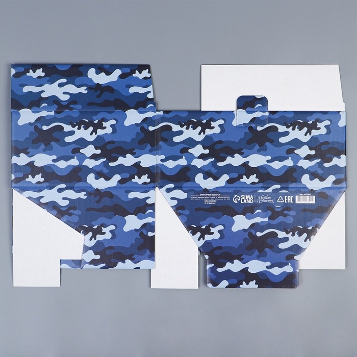 Коробка подарочная сборная, упаковка, «Милитари», 30 х 23 х 12 см Коробка подарочная сборная, упаковка, «Милитари», 30 х 23 х 12 см