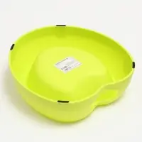 Миска &laquo;Сердце&raquo;, 400 мл, 26.5&times;25&times;8 см, пластик, зелёная