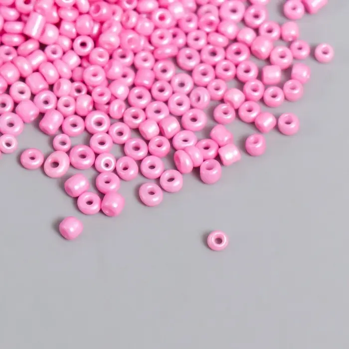 Бисер круглый 12/0 в бутылочке  Бисер круглый 12/0 в бутылочке "Французский розовый" 20 гр