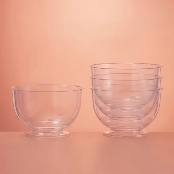 Креманка пластиковая одноразовая для фуршета «Кристалл», 200 мл, прозрачная