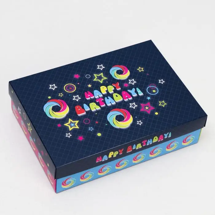 Подарочная коробка сборная «Диско», 21×15×5.7 см