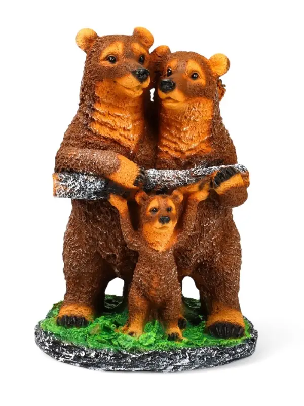 Садовая фигура из полистоуна &laquo;Мишки-семейка&raquo;, 45&times;25&times;32 см
