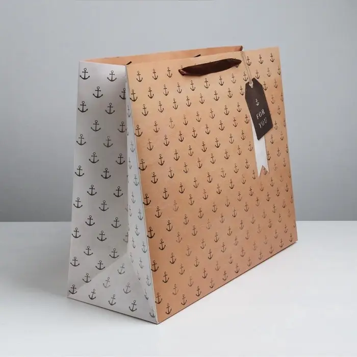 Пакет подарочный ламинированный, упаковка, For you, XL 49&times;40&times;19 см