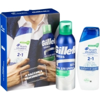 Подарочный набор Head&Shoulders Шмп блз2в1 ОснУх200+Пена д/брит успок200мл