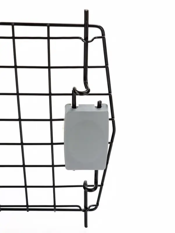 Переноска для животных с сеткой и миской пластиковая 44 х 31 х 27 см, чёрная Переноска для животных с сеткой и миской пластиковая 44 х 31 х 27 см, чёрная