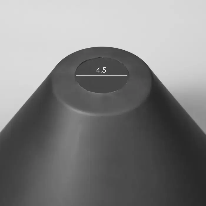 Плафон отдельный «Конус», Е27, дымчатый, 25×25×15 см