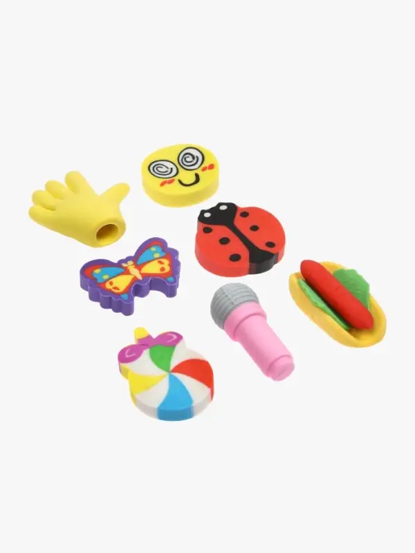 Набор фигурных ластиков, 7 штук, МИКС Набор фигурных ластиков, 7 штук, МИКС