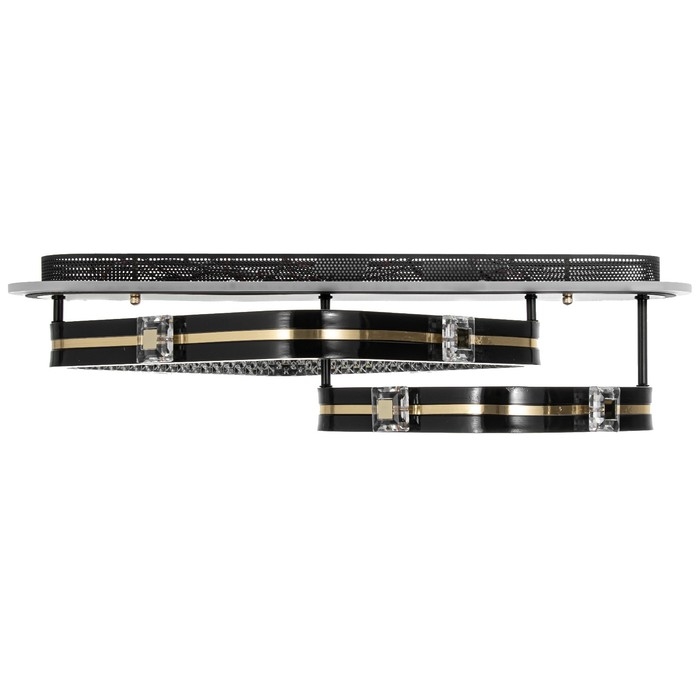 Люстра с ПДУ Люстра с ПДУ "Круз" 2хLED 88Вт 3000-6000К RGB черный золотой 63х45х16см