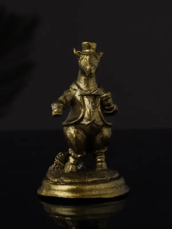 Фигура "Конь на пьедестале" 10 см, латунь