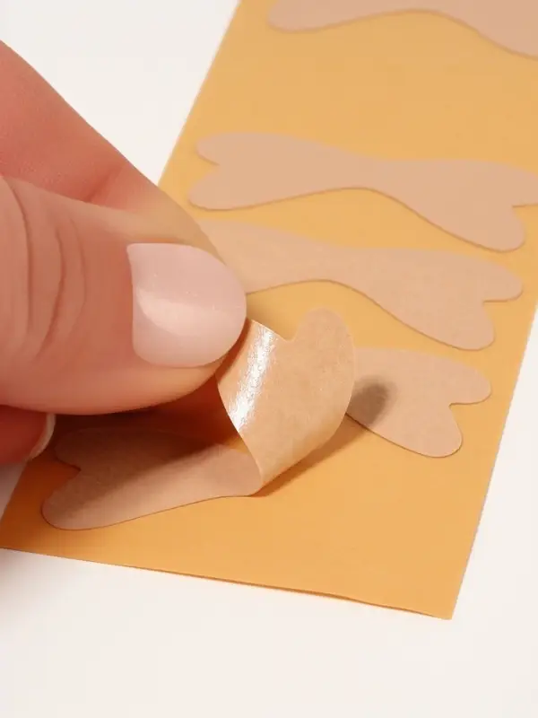 Наклейки против вросших ногтей, 6 шт., 4.5&times;1.7 см, бежевые