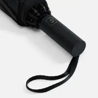 Зонт обратного сложения twoGether с двойным куполом, черный