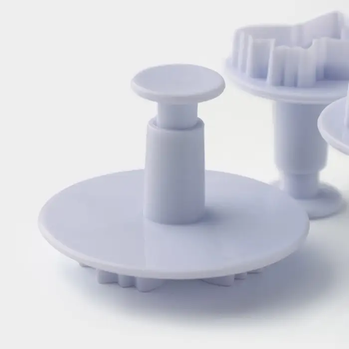 Плунжеры кондитерские Доляна &laquo;Бабочка&raquo;, набор 3 шт., d=4/5/6 см, пластик, белые