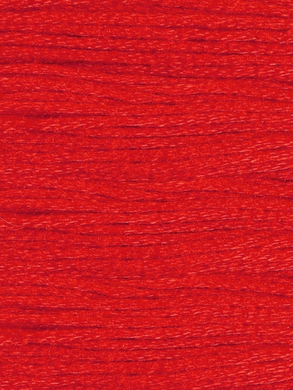 Нитки мулине 8±1м №606 (наб 6шт цена за наб) красный АУ