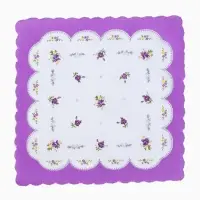 Платки носовые женские &laquo;Этель&raquo; Flowers, 28&times;28 см - 10 шт., хлопок 100%, МИКС
