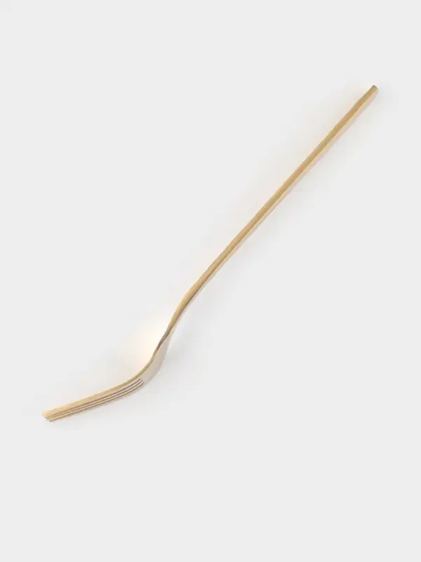 Вилка столовая Magistro &laquo;Олин GOLD&raquo;, длина 19.8 см, нержавеющая сталь, золотистая