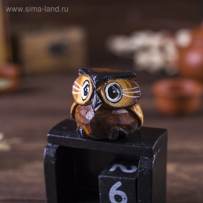 Настольный календарь Настольный календарь "Сова" 4х7х10 см