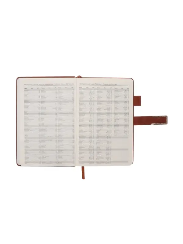 Ежедневник недатированный формат А5, с хлястиком, 128л, линия, пвх, Коричневый Ежедневник недатированный формат А5, с хлястиком, 128л, линия, пвх, Коричневый