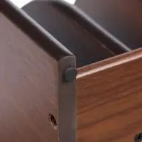 Органайзер 7 секций, 2 выдвижных ящика, серия Орех с кантом темным, 16&times;30&times;15 см