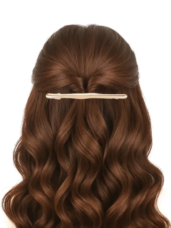 Заколка - автомат для волос QF &laquo;Валенс&raquo;, 11.5 см, золото