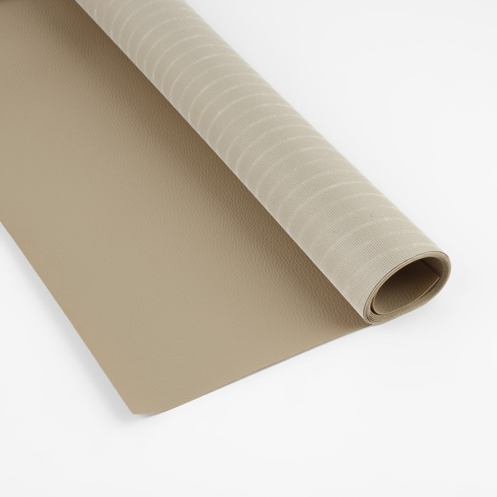 Искусственная кожа, 137 × 50 см, 0,5 мм, цвет бежевый Искусственная кожа, 137 × 50 см, 0,5 мм, цвет бежевый