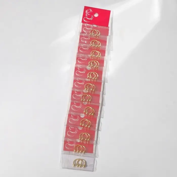 Пирсинг в бровь циркуляр, шар, d=8 мм, пара, цвет золото (неделимая фасовка 12 пар, цена за пару) Пирсинг в бровь циркуляр, шар, d=8 мм, пара, цвет золото (неделимая фасовка 12 пар, цена за пару)