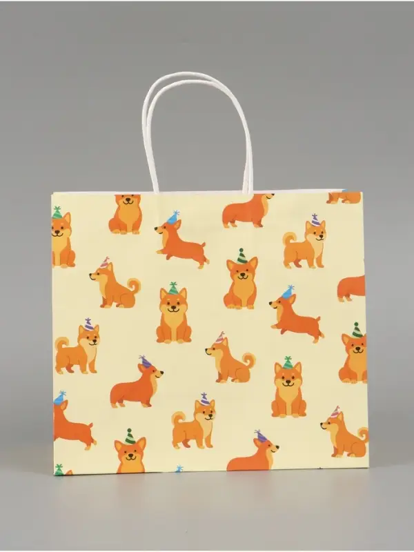 Пакет подарочный &laquo;Пёсики&raquo;, 25 х 22 х 12 см