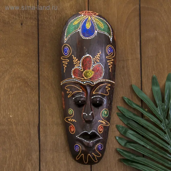 Маска Маска "Соцветие" дерево 30х11х2 см