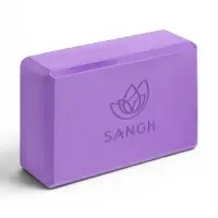 Блок для йоги 23&times;15&times;7.5 см, вес 120 г, фиолетовый