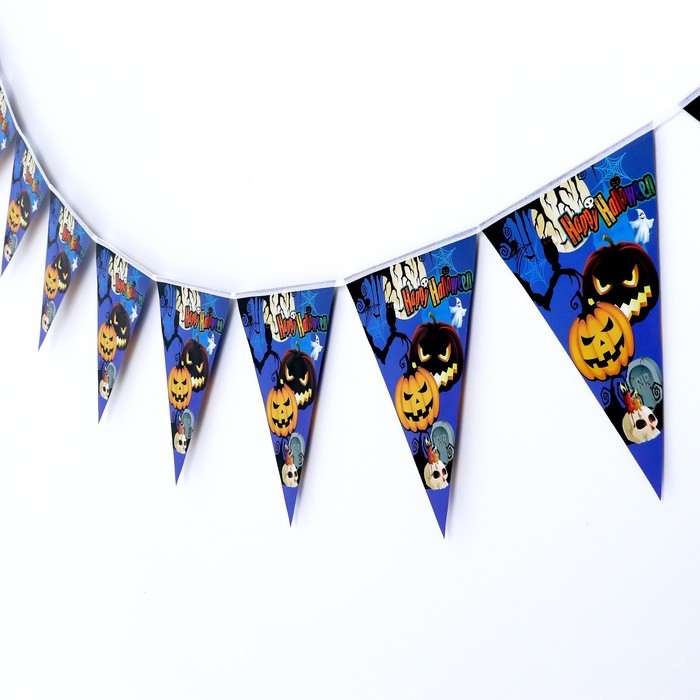 Гирлянда «Хэллоуин» 10 флажков Гирлянда «Хэллоуин» 10 флажков