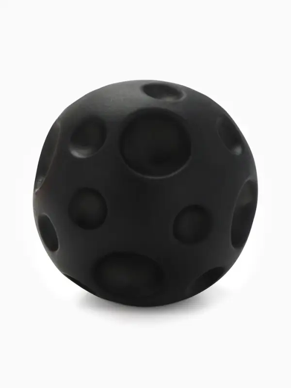 Игрушка для собак с пищалкой &laquo;Мячик планета&raquo;, 6.5 см, черная