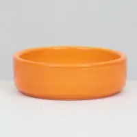 Миска керамическая с морковками 100 мл, 8.8&times;8.8&times;3 см, оранжевая