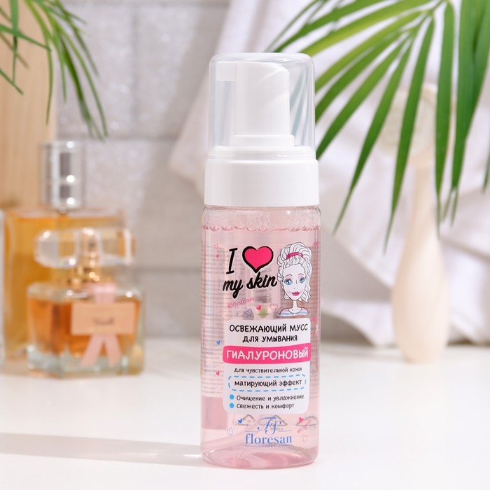 Мусс для умывания Floresan Мусс для умывания Floresan "I love my skin" освежающий, 150 мл